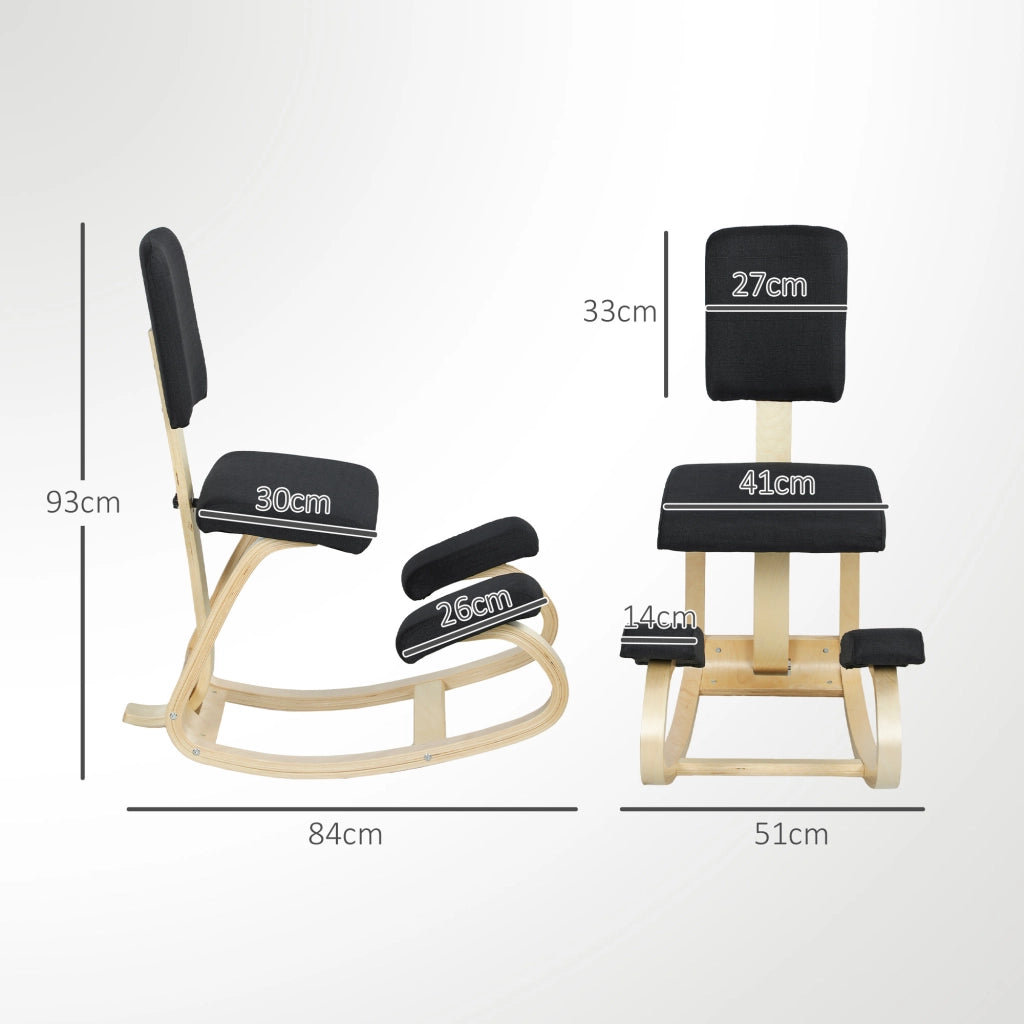 Sedia ergonomica da ginocchio ¨C Minimal ¨C nero