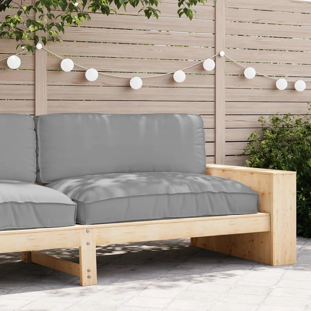 Cuscino Grigio 120 x 80 x 12 cm Tessuto Oxford 42001569