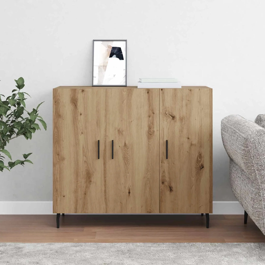Credenza Rovere artigianale 90 x 34 x 80 cm Legno multistrato 879587