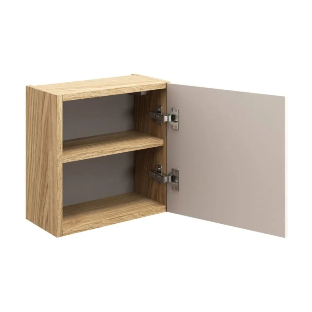 Mobile contenitore YOKA – Beige e rovere chiaro 35 cm compatto
