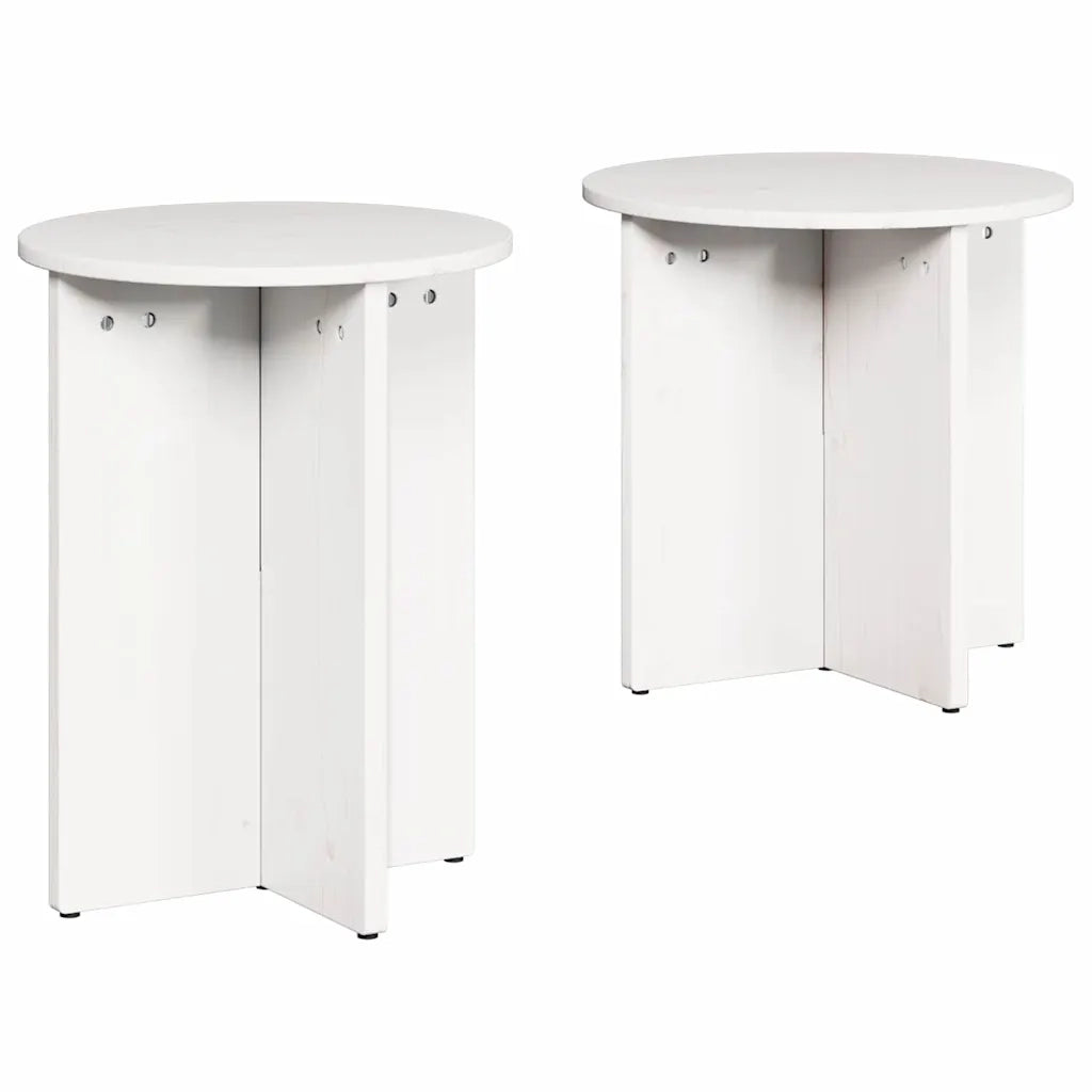 Tavolino da salotto 2 pcs Bianco 873548