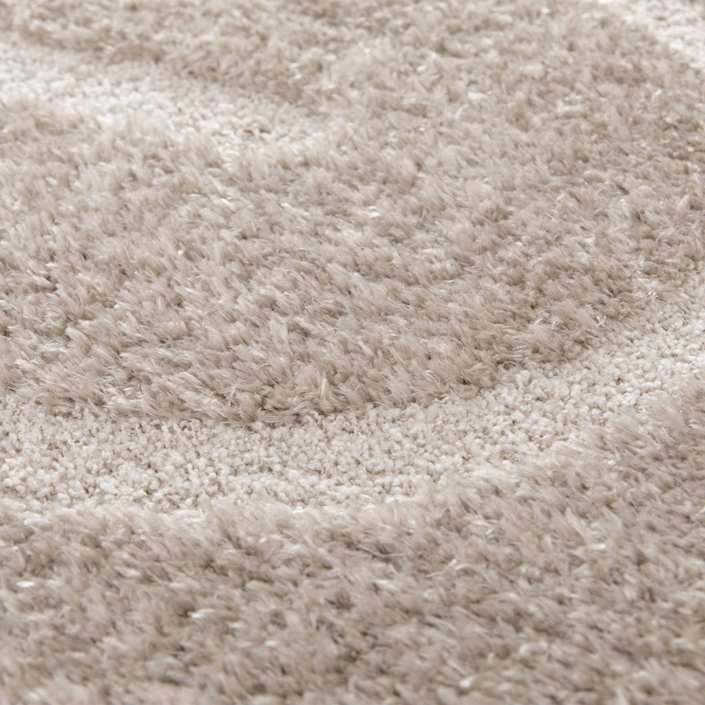 Tappeto da interno con motivi geometrici taupe