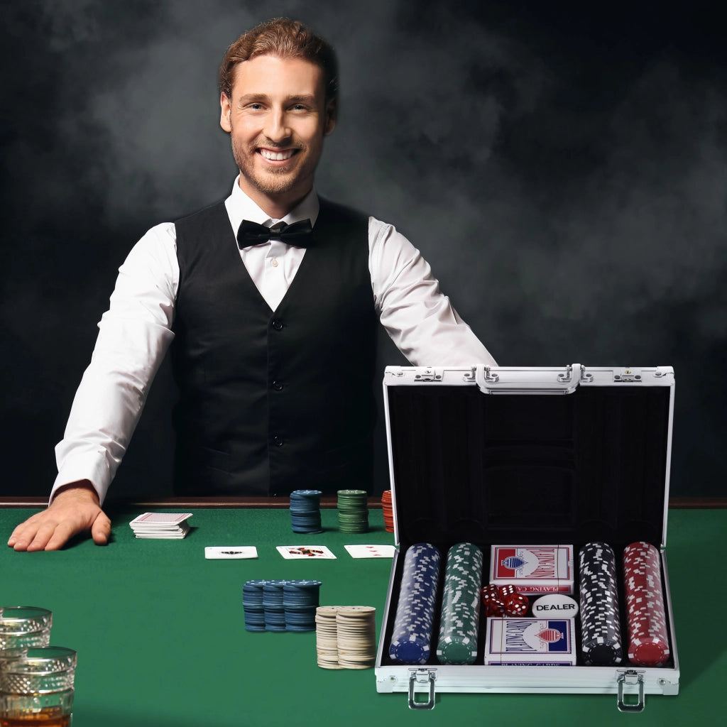 Set da Poker 200 Chip ¨C Minimal ¨C 29.5x20.5x6.5 cm