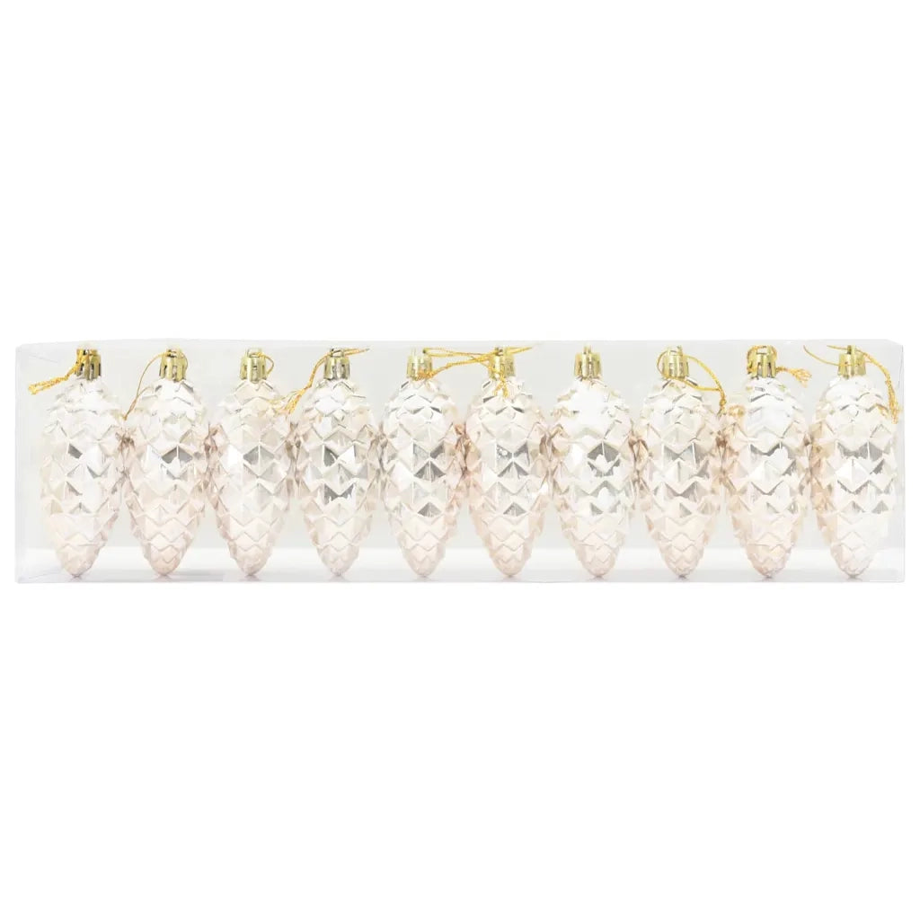 Palla di pino di Natale 40 pcs Champagne Plastica 42018893