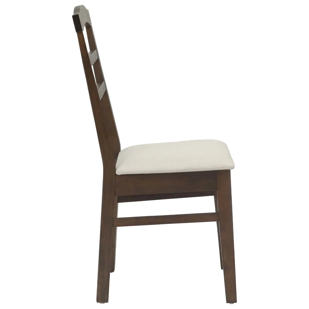 Sedia da pranzo 2 pcs Marrone chiaro e chiaro