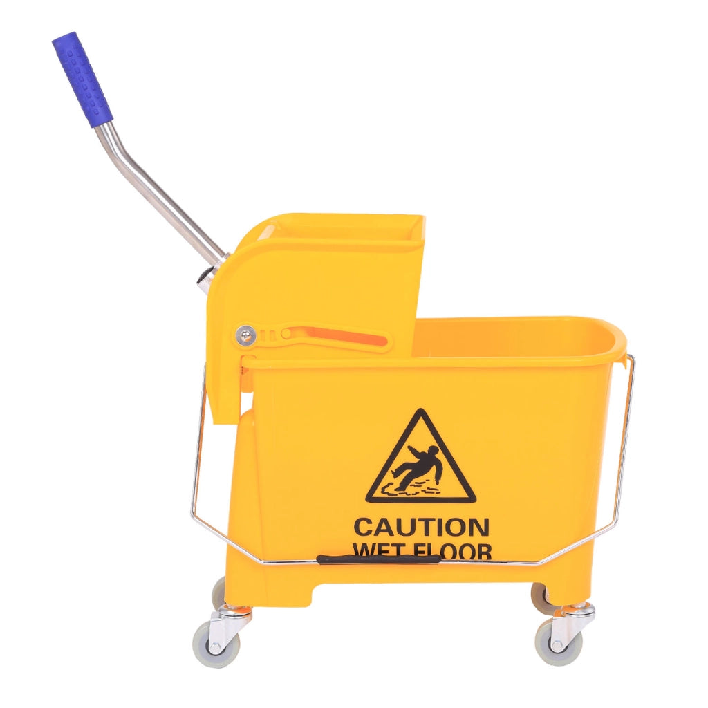 Secchio per mocio con strizzatore 20L ¨C Xylo ¨C Giallo con ruote