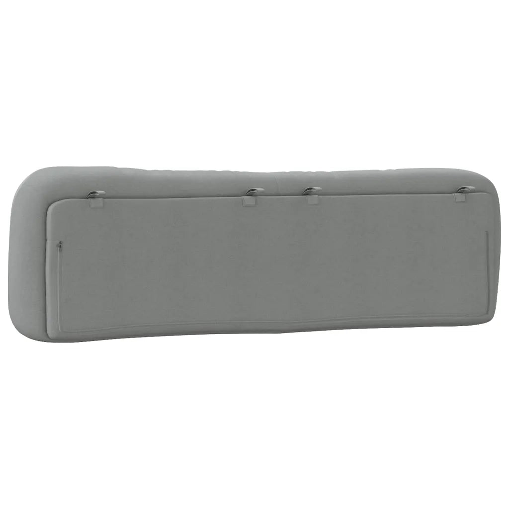 Cuscino Testiera-Cuscino per Testiera Hvar Grigio Chiaro 180 cm in Tessuto