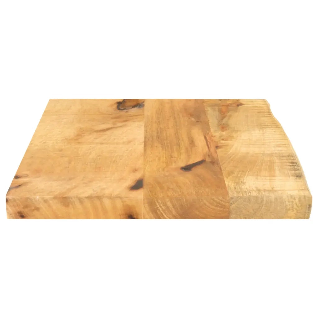Piano Tavolo 60x30x3,8 cm Bordi Vivi Legno di Mango Grezzo 370380