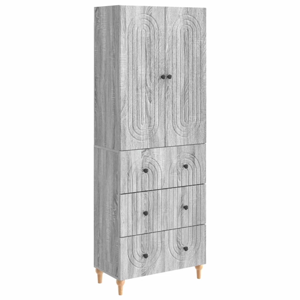 Set di armadi 2 pcs Sonoma grigio 66 x 34,5 x 90 cm 3416463