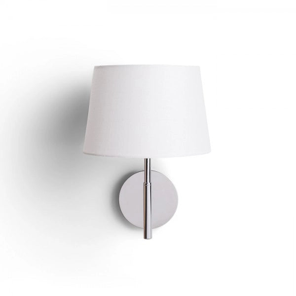 Lampada BROADWAY da parete bianco cromo 230V E27 42W