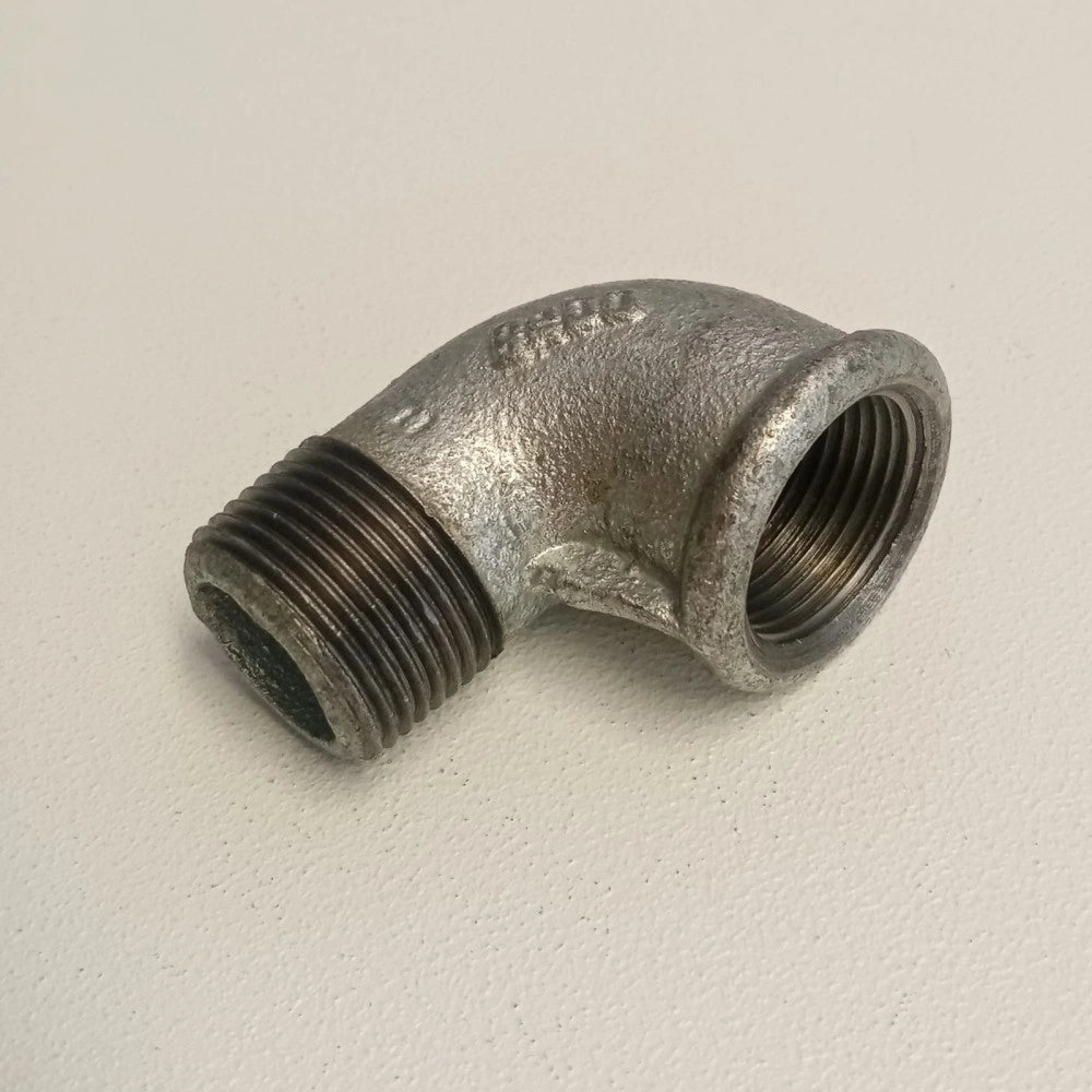 Raccordo mf 3/4'' gomito zincato curva di ghisa malleabile