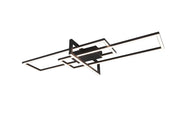 Plafoniera LED Trio Salinas nera 34W 3900lm 100cm 3000K