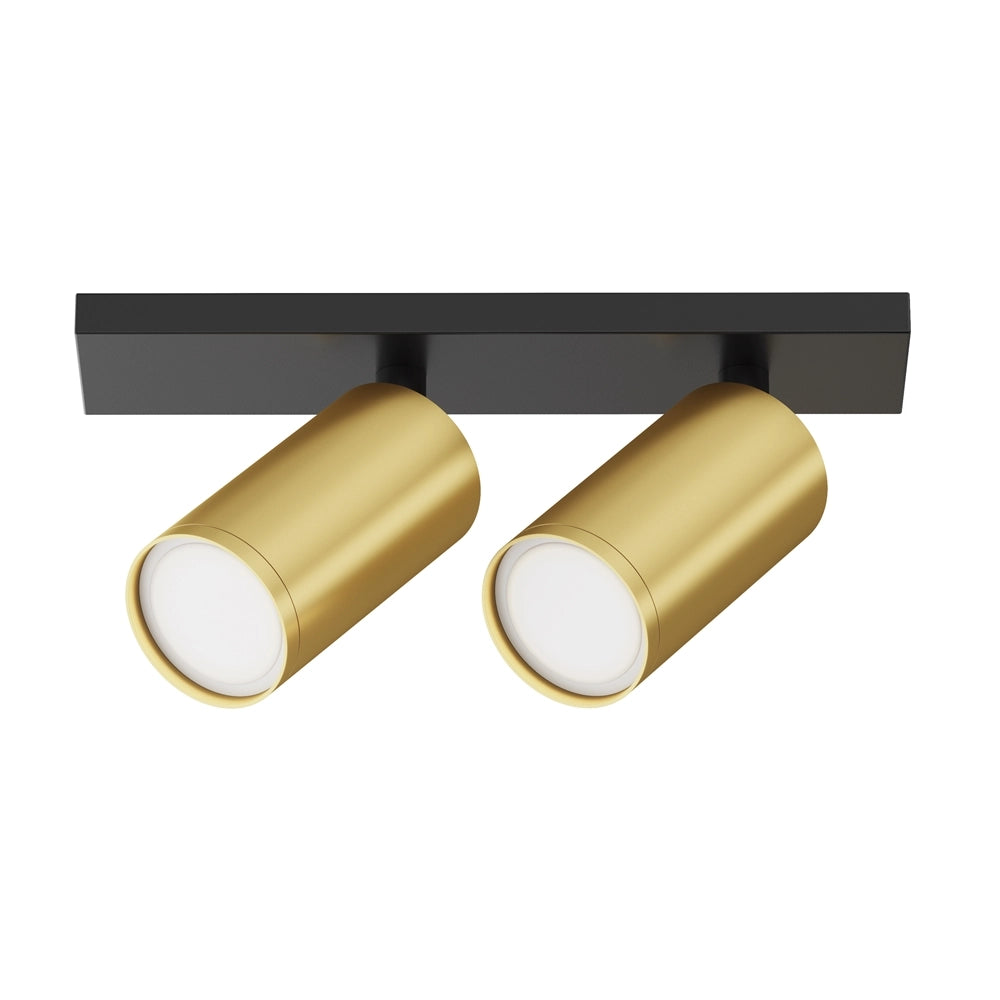 Maytoni Focus S plafoniera 2xGU10 nero/oro alluminio