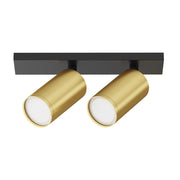 Maytoni Focus S plafoniera 2xGU10 nero/oro alluminio