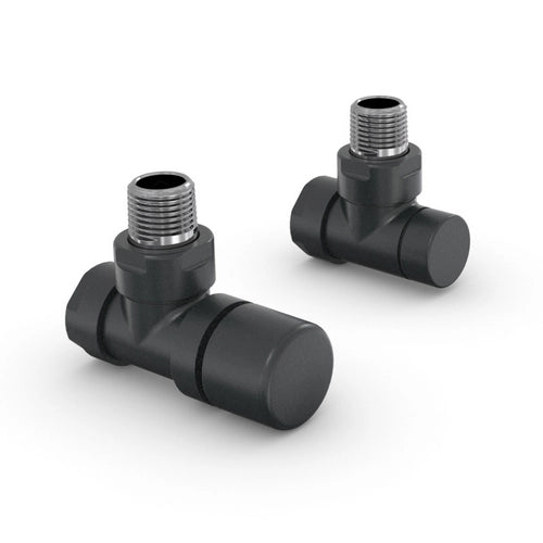 VALVOLA E DETENTORE A SQUADRA ZEHNDER DESIGN LINE- 1/2 Nero- ZEHND- pezzi 1