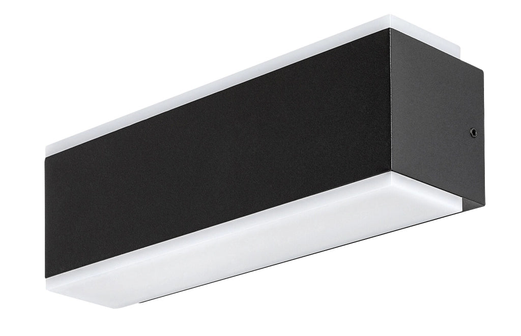 Applique esterna nera LED 12W 3000K IP54 Rabalux Mataro