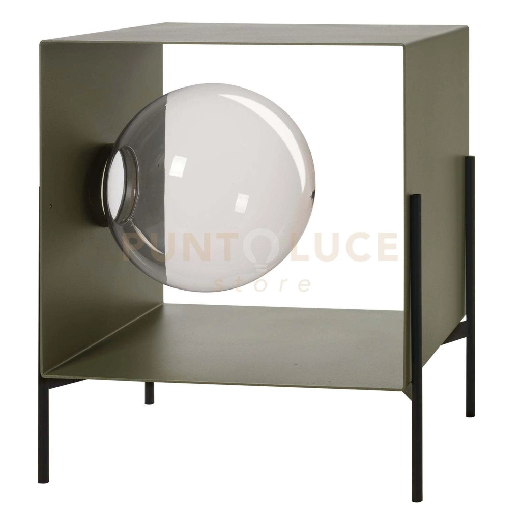 Mobile da soggiorno di design Globe piccolo Giada,base nera