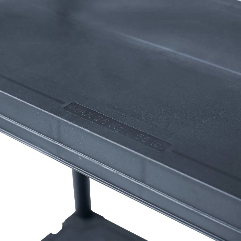 Scaffale Nero 100 kg 60x30x138 cm in Plastica 45673