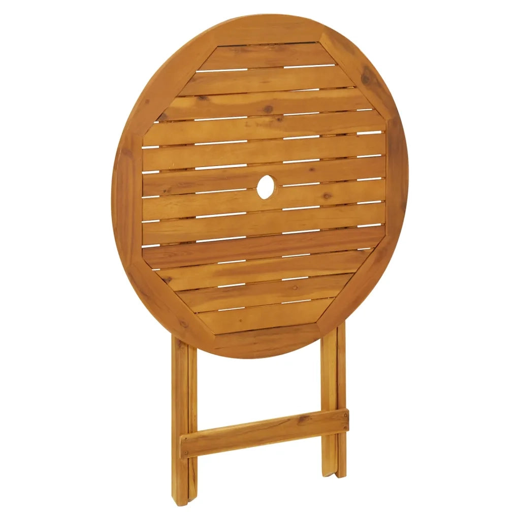 Set da Bistrot 3 pz Nero in Polyrattan e Legno Massello 3281850