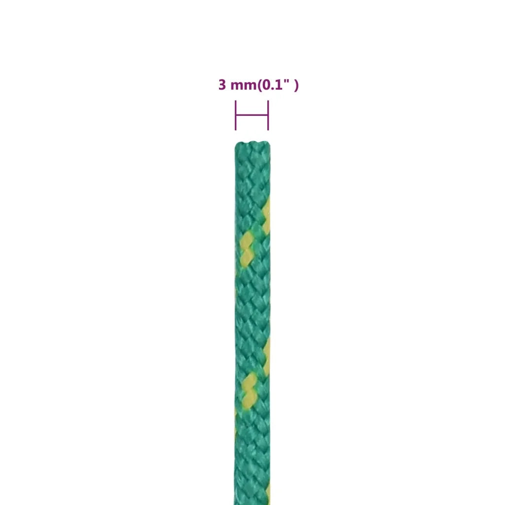 Corda per barca Verde 3 mm 50 m in Polipropilene 152694