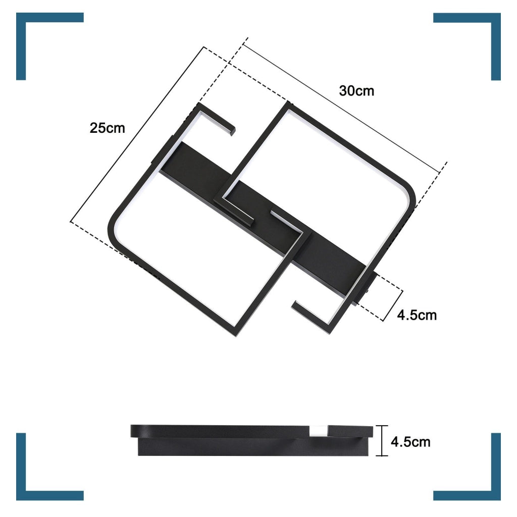 ZMH Lampada da soffitto a LED da 19 W con telecomando e cambio colore