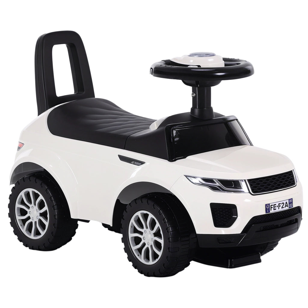 Macchina Cavalcabile per Bambini ¨C Minimal ¨C Bianco con Vano Contenitore
