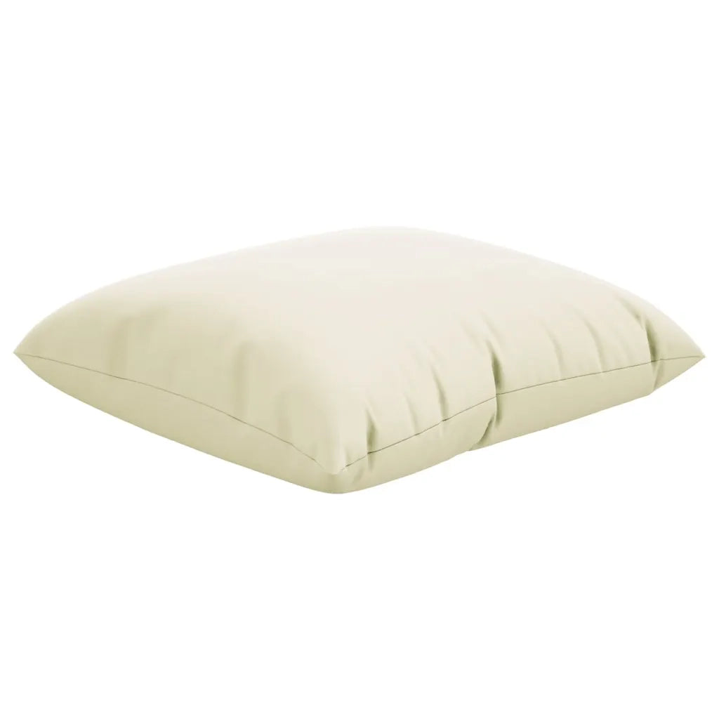 Cuscini per Divano 4 pz-Set di 4 Cuscini per Sofa Crema 50x50 cm in Tessuto