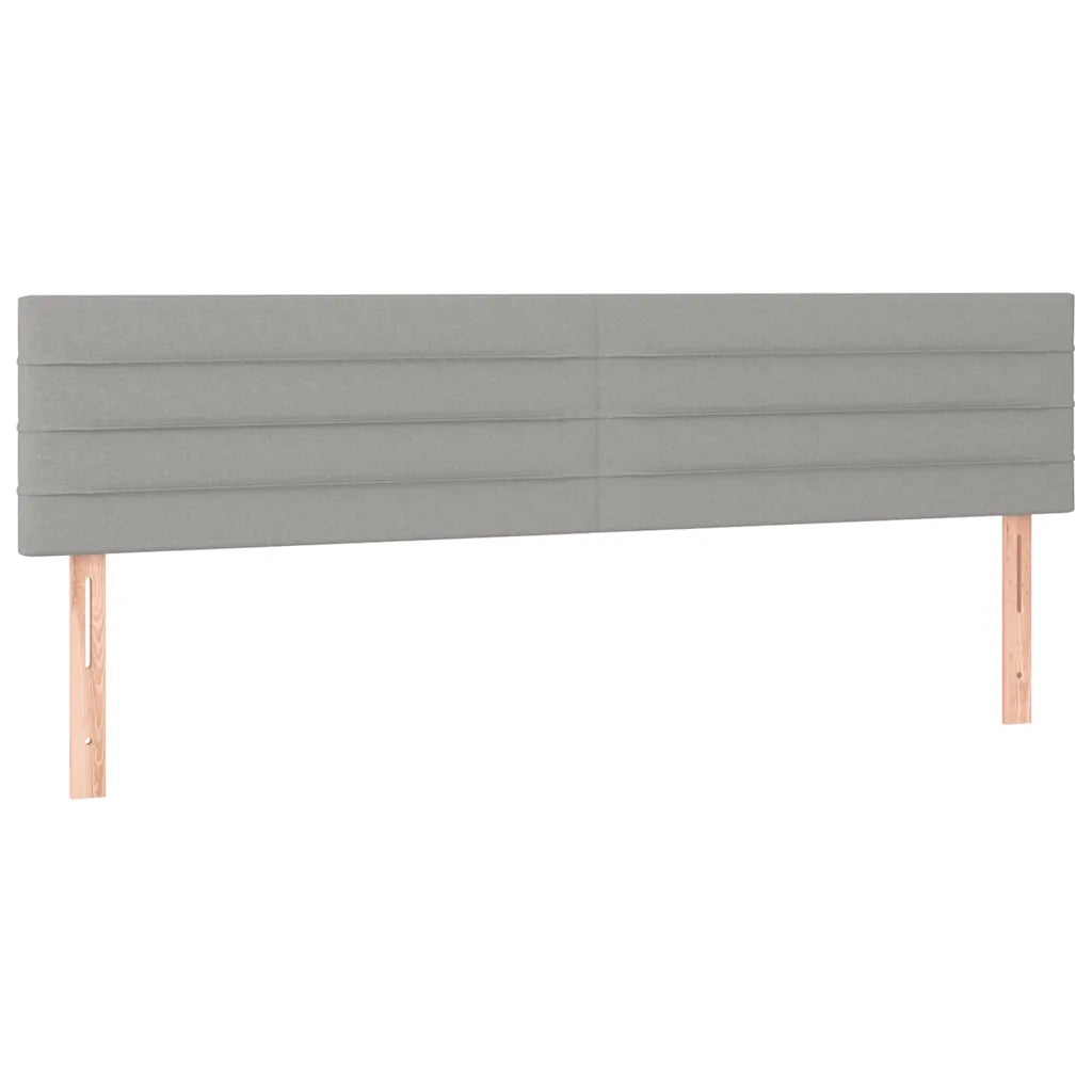 Giroletto a Molle con Materasso Grigio Chiaro 120x190cm Tessuto