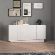 WHOUS Madia Vela con 4 ante colore bianco lucido 160x35x75,4 cm
