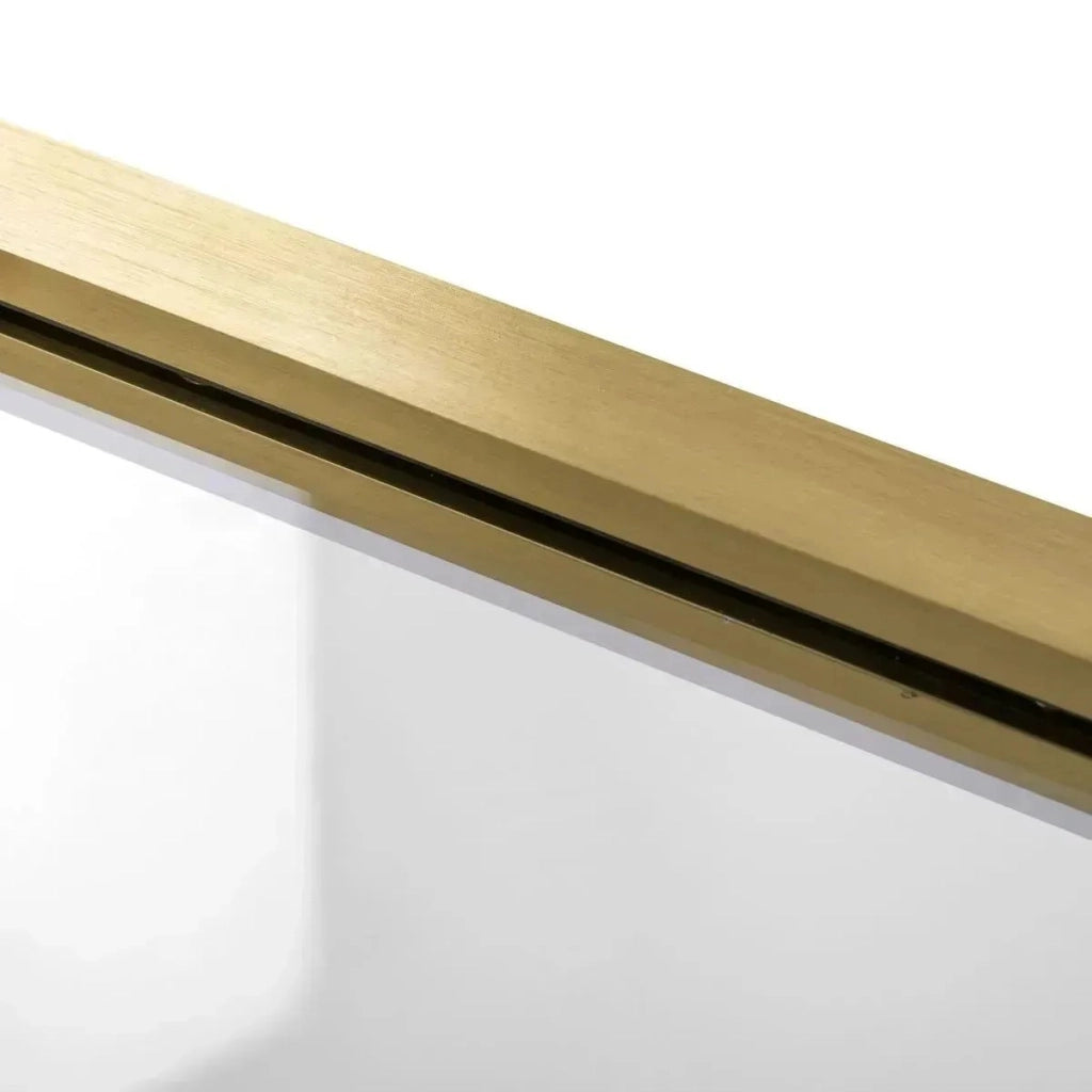 Cabina Doccia Rea Atlas 90x90 Brush Gold destra