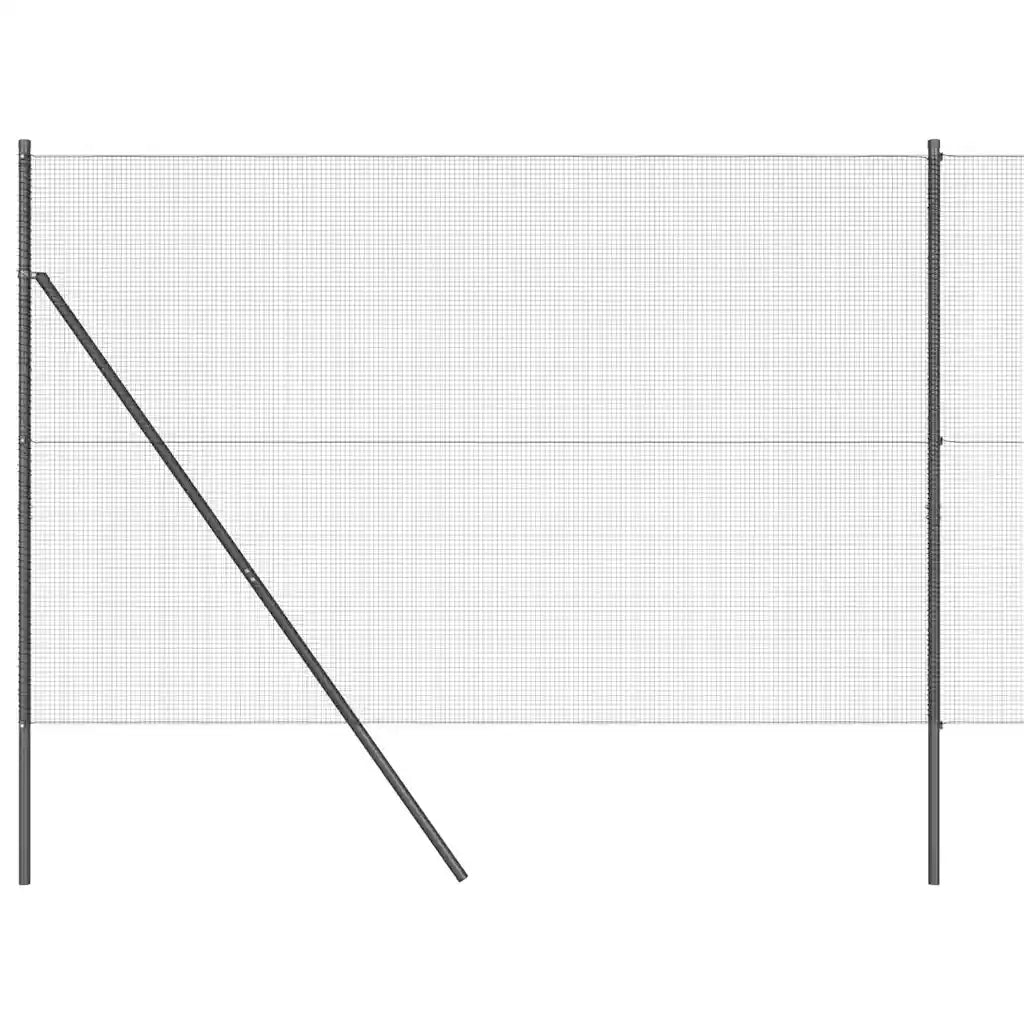 Palo della recinzione Grigio 25 x 1,6 m (rete 12 x 12 mm)