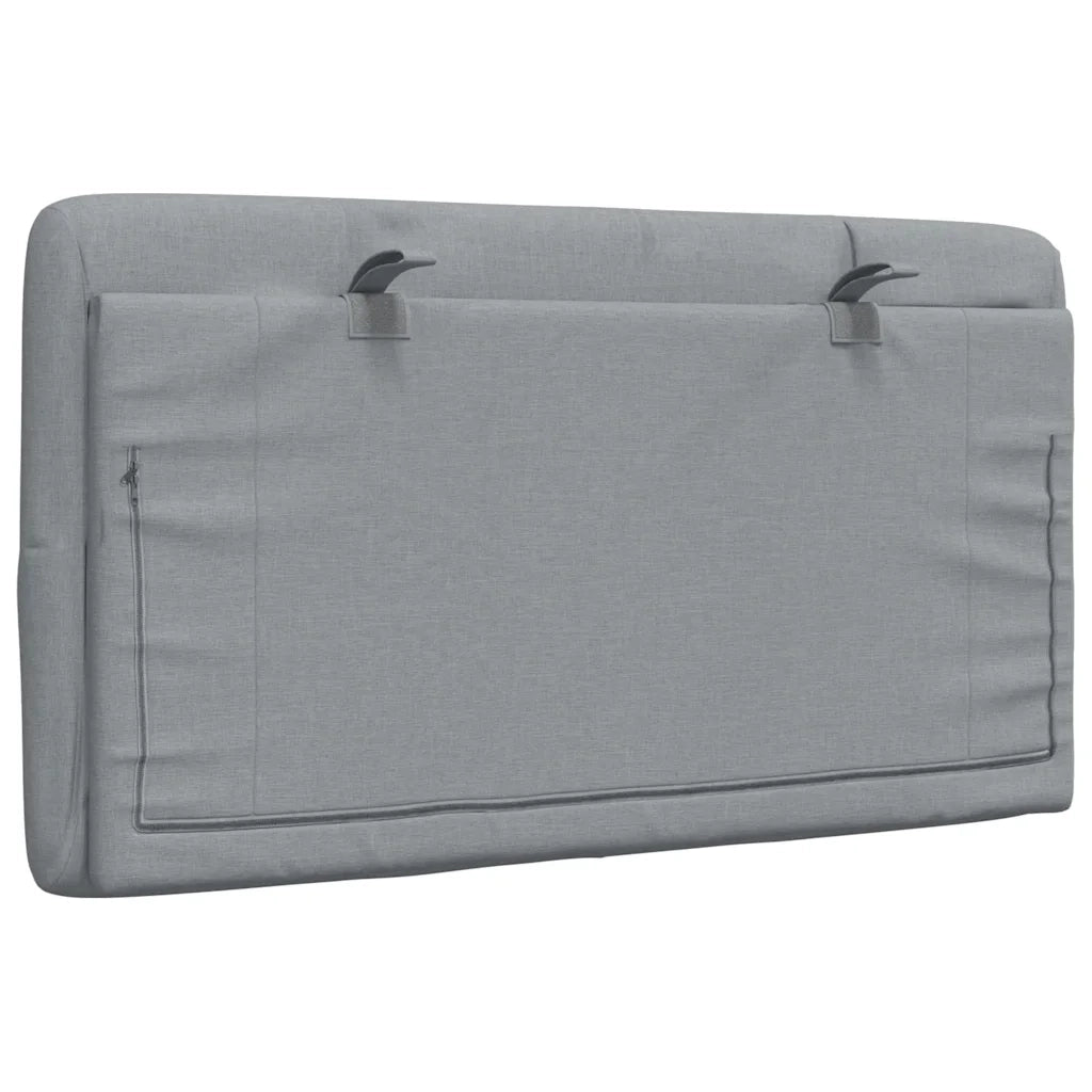 Cuscino Testiera Grigio Chiaro 80 cm in Tessuto 4019191