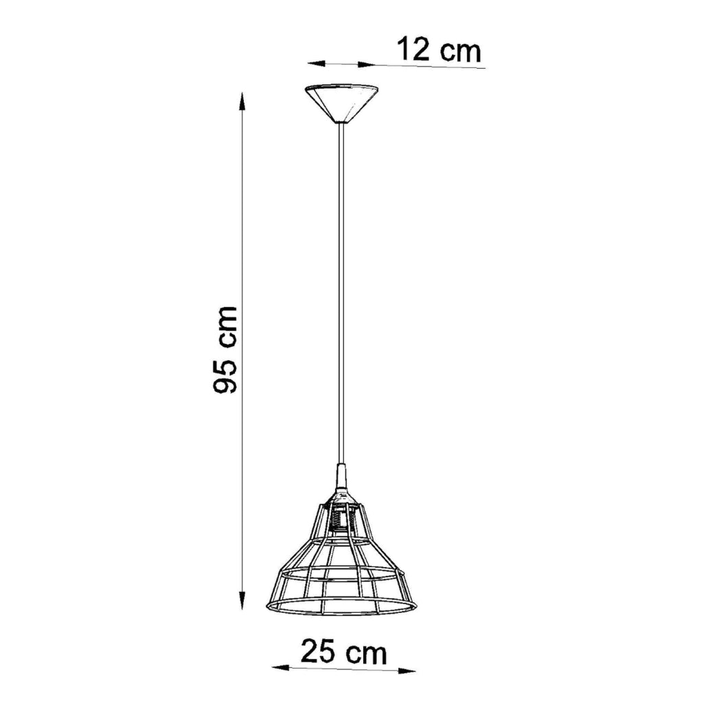 Lampada a sospensione ANATA nero