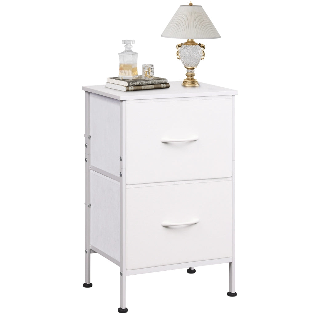 Cassettiera con 2 cassetti ¨C zephmum ¨C bianco 60x40x
