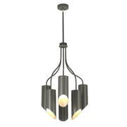 Lampada sospensione Elstead Quinto 6xE27 nichel grigio