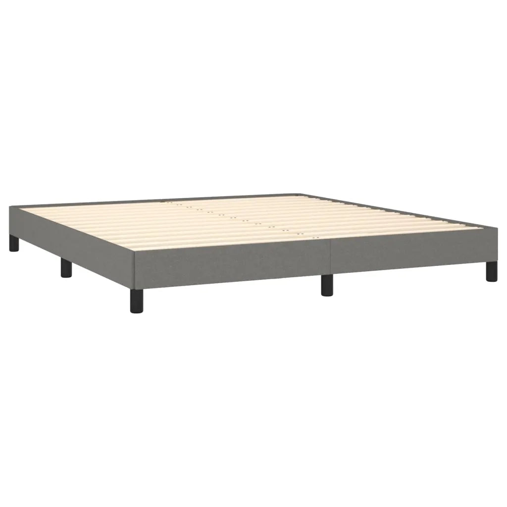 Giroletto senza Materasso Grigio Scuro 180x200 cm Tessuto 346737