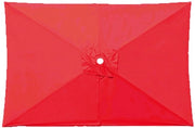 Parasole sostitutivo per 10ft x 6,5ft 6-ribs patio parasole per esterno, protezione UV per piscina, giardino, cortile (solo capotto) - rosso - 2*3m