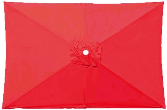 Parasole sostitutivo per 10ft x 6,5ft 6-ribs patio parasole per esterno, protezione UV per piscina, giardino, cortile (solo capotto) - rosso - 2*3m