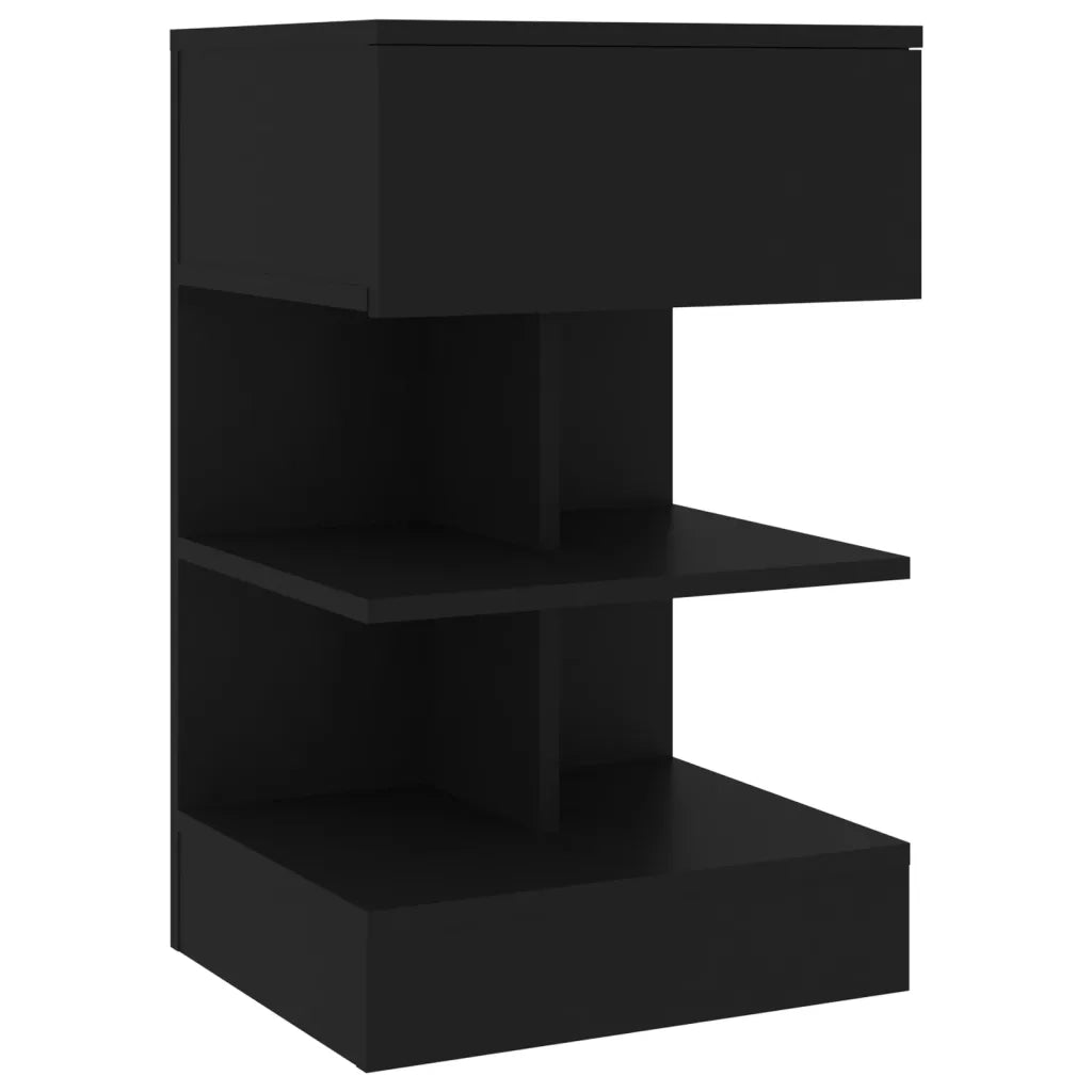 Comodini 2 pz Neri 40x35x65 cm 808651