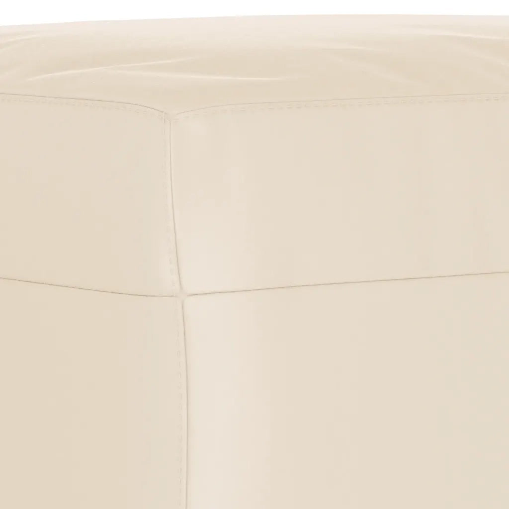 Set Divani 3 pz con Cuscini Beige in Tessuto Microfibra
