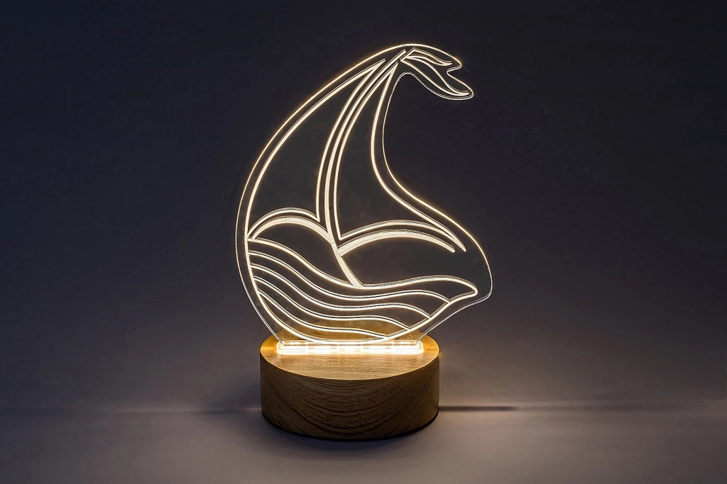 Lampada decorativa Akali barca faggio LED 2W Rabalux