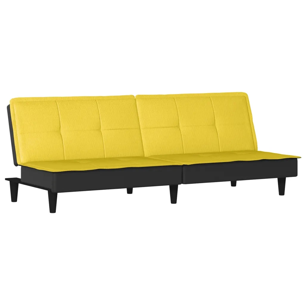 Divano Letto Giallo Chiaro in Tessuto 351917
