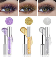 Mascara con Glitter - Resistente all'acqua e lunga durata - Argento, oro e viola - Per feste e matrimoni