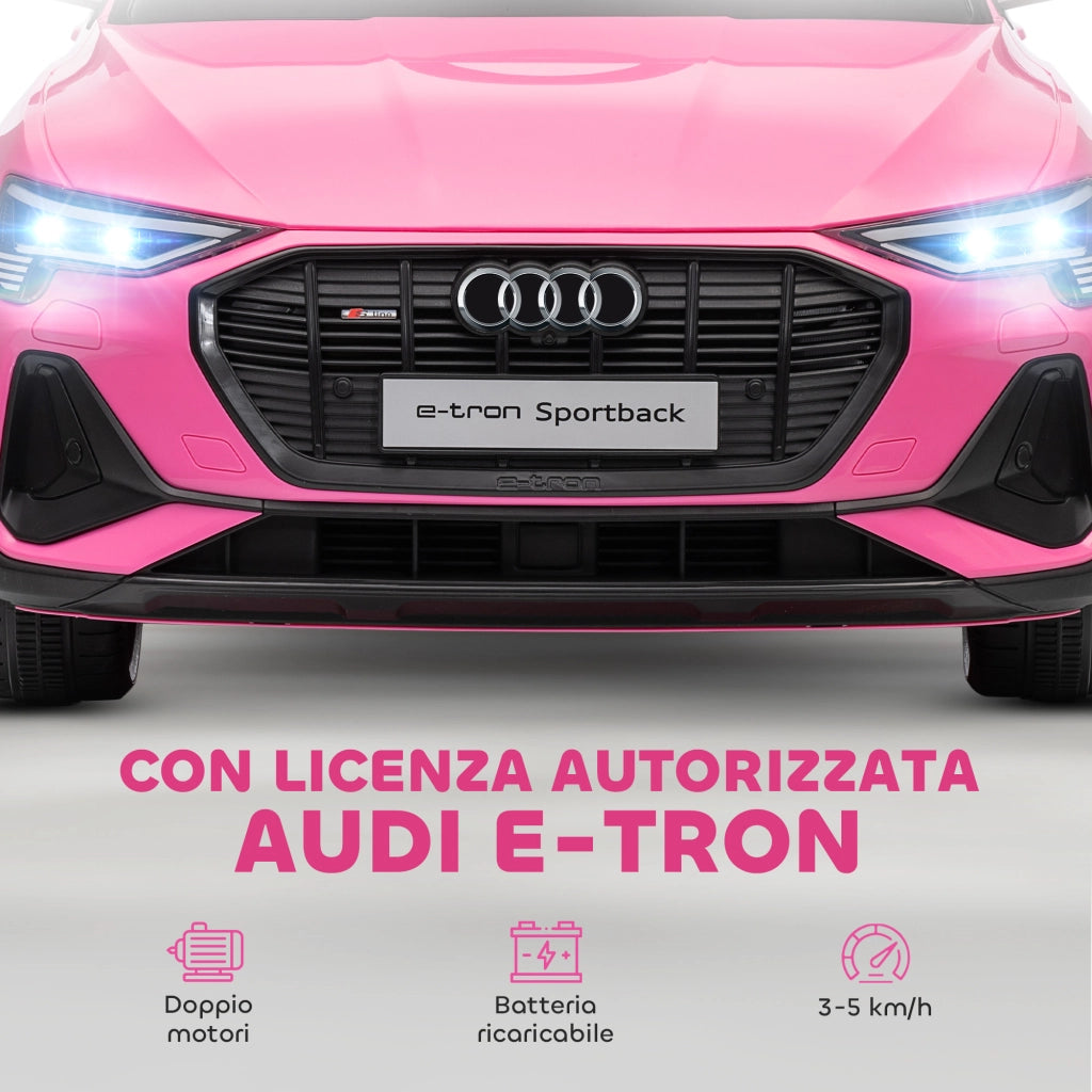 Macchina Elettrica Bambini 12V con Telecomando ¨C Minimal ¨C Rosa