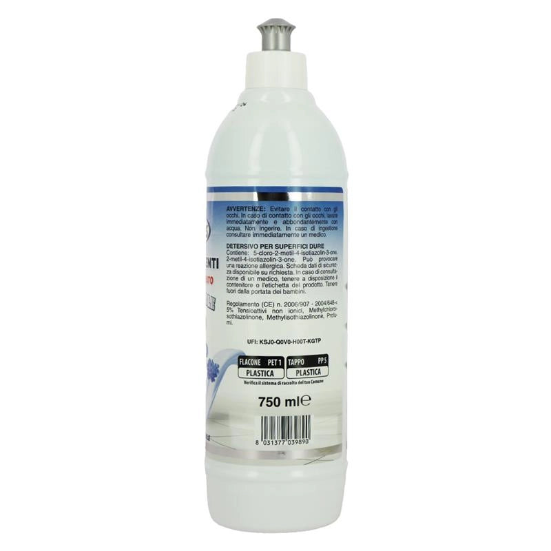 MAURY'S LAVAPAVIMENTI SUPERPROFUMATO SQUEEZABLE 750ML, SET 12PZ INFINITY BLU