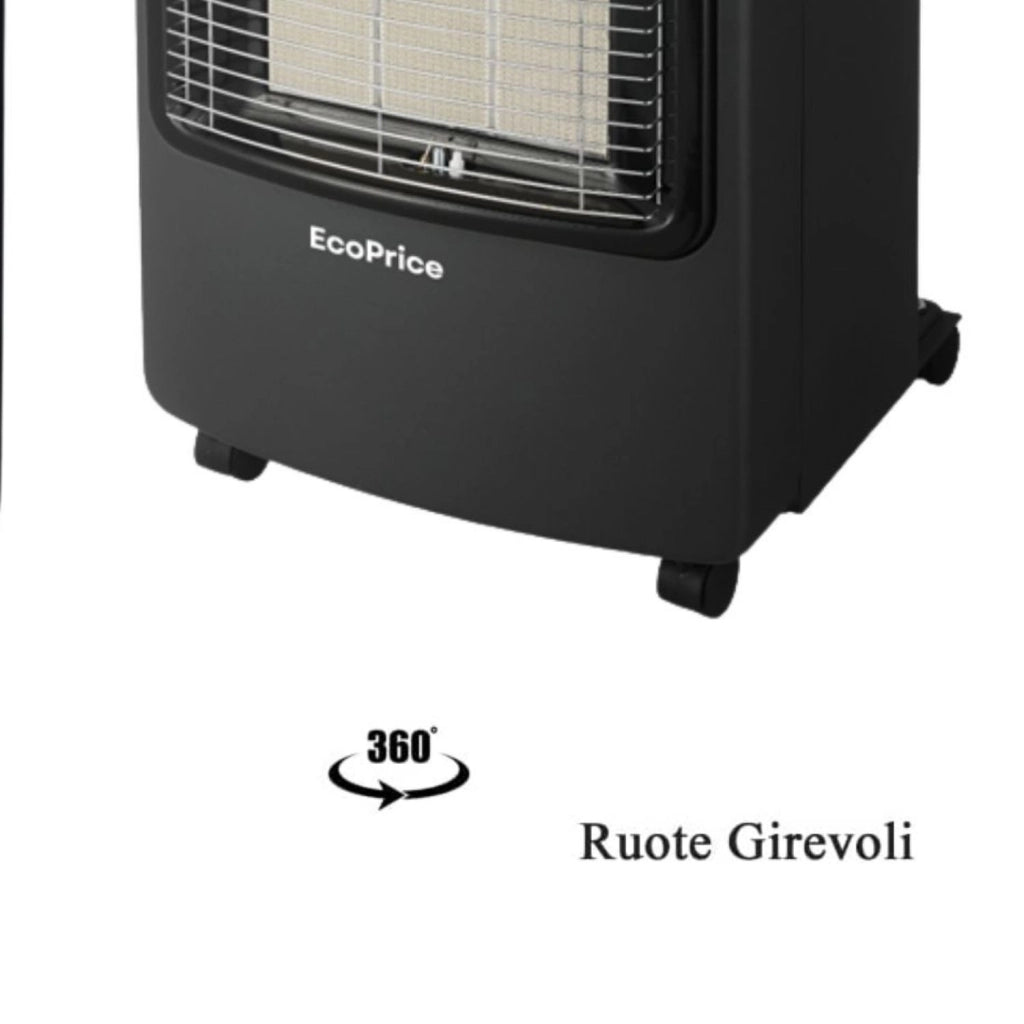 Stufa A Gas Pieghevole,Infrarossi,Accensione Piezoelettrica,Adatta Per GPL/Butano/Propano,A 15 Kg,Sistema ODS EcoPrice®
