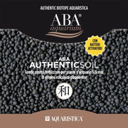 Aquaristica ABA FondoPronto Authentic Soil 2,5 L- substrato fertile di origine vulcanica per acqua dolce Granulometria: 3-5 mm, Colore: Nero Medio