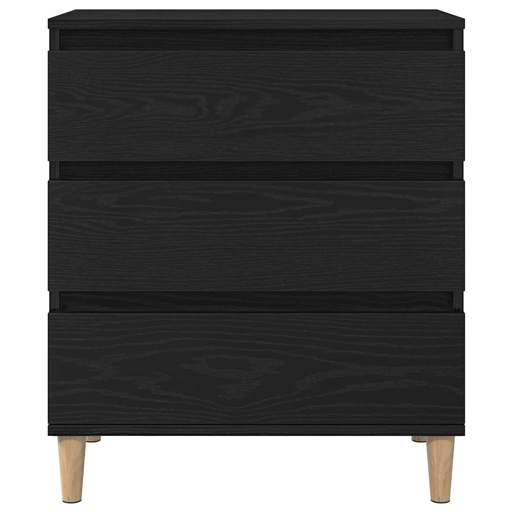 Credenza Rovere Nero 60 x 35 x 70 cm Legno multistrato 862595