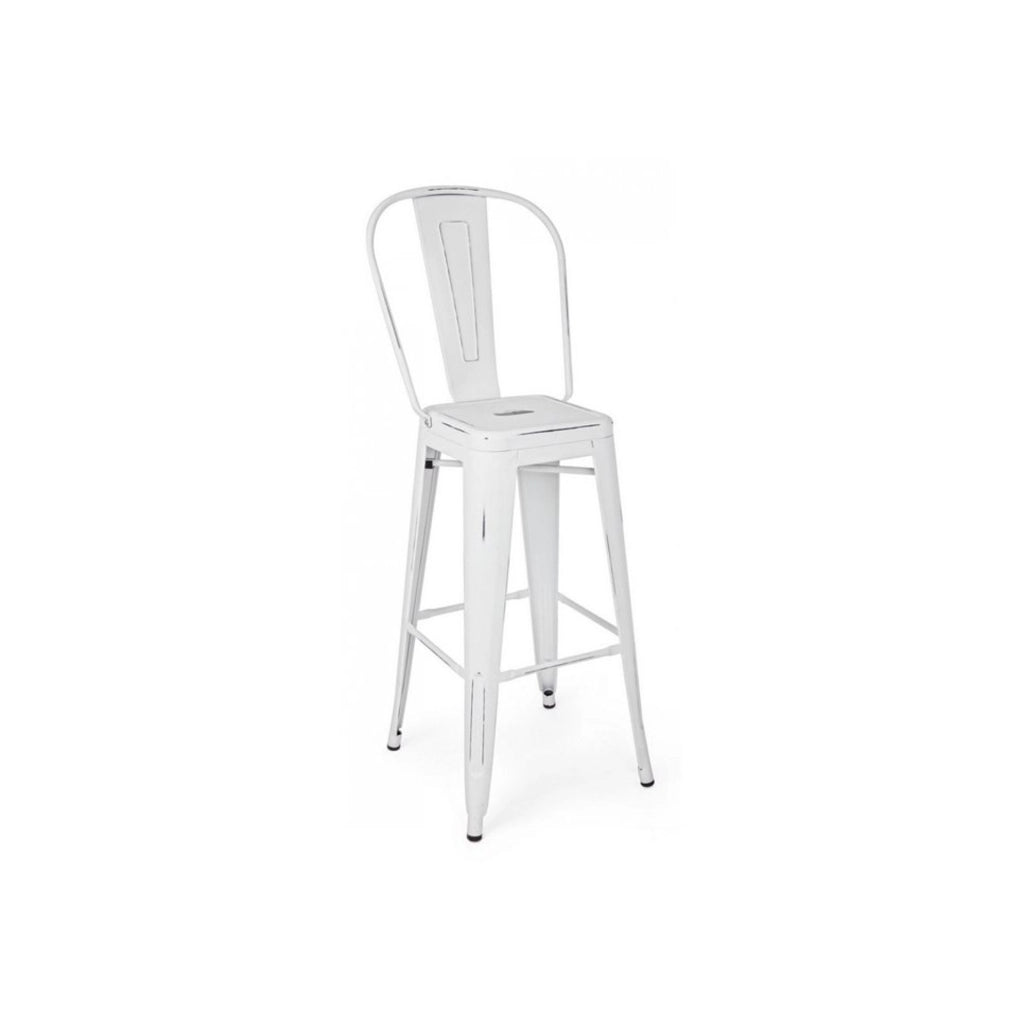 Sgabello bar c-sch minnesota bianco - ant