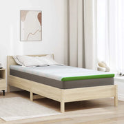 Topper per materasso Bianco e Verde 100 x 200 cm 4106158